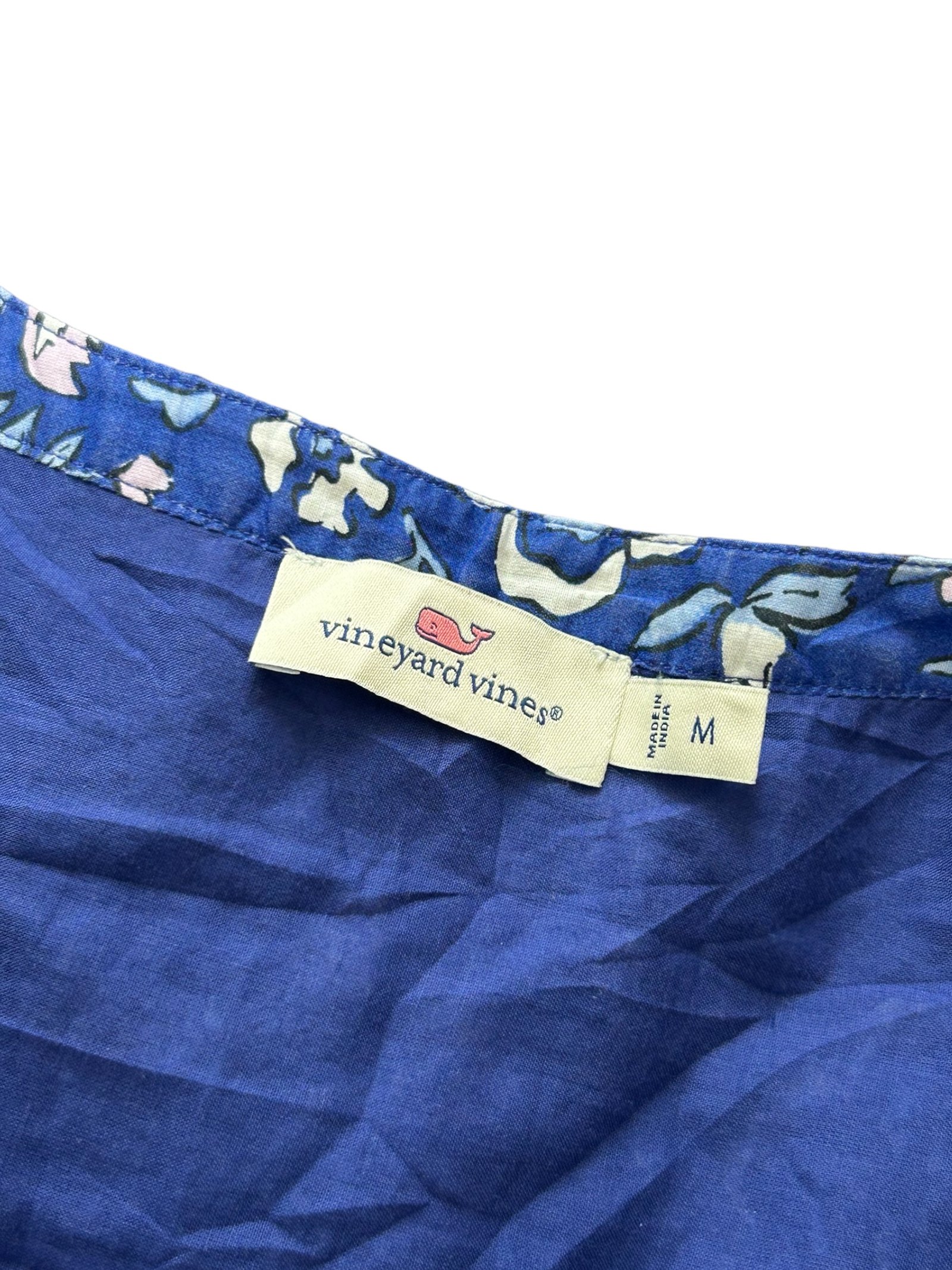 Vestido azul floral VINEYARD VINES - Imagen 3