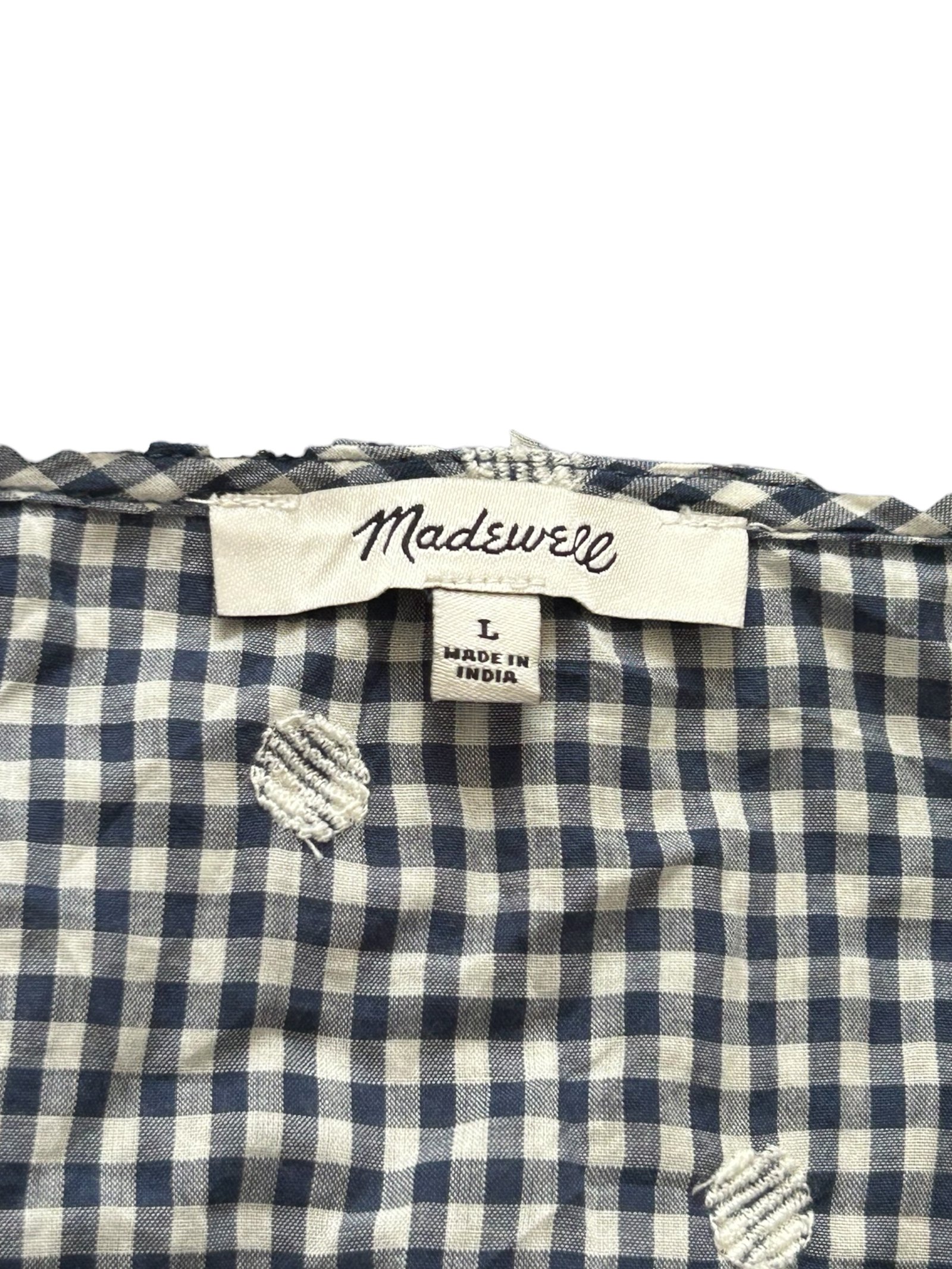 Vestido cuadros gingham MADEWELL - Imagen 3