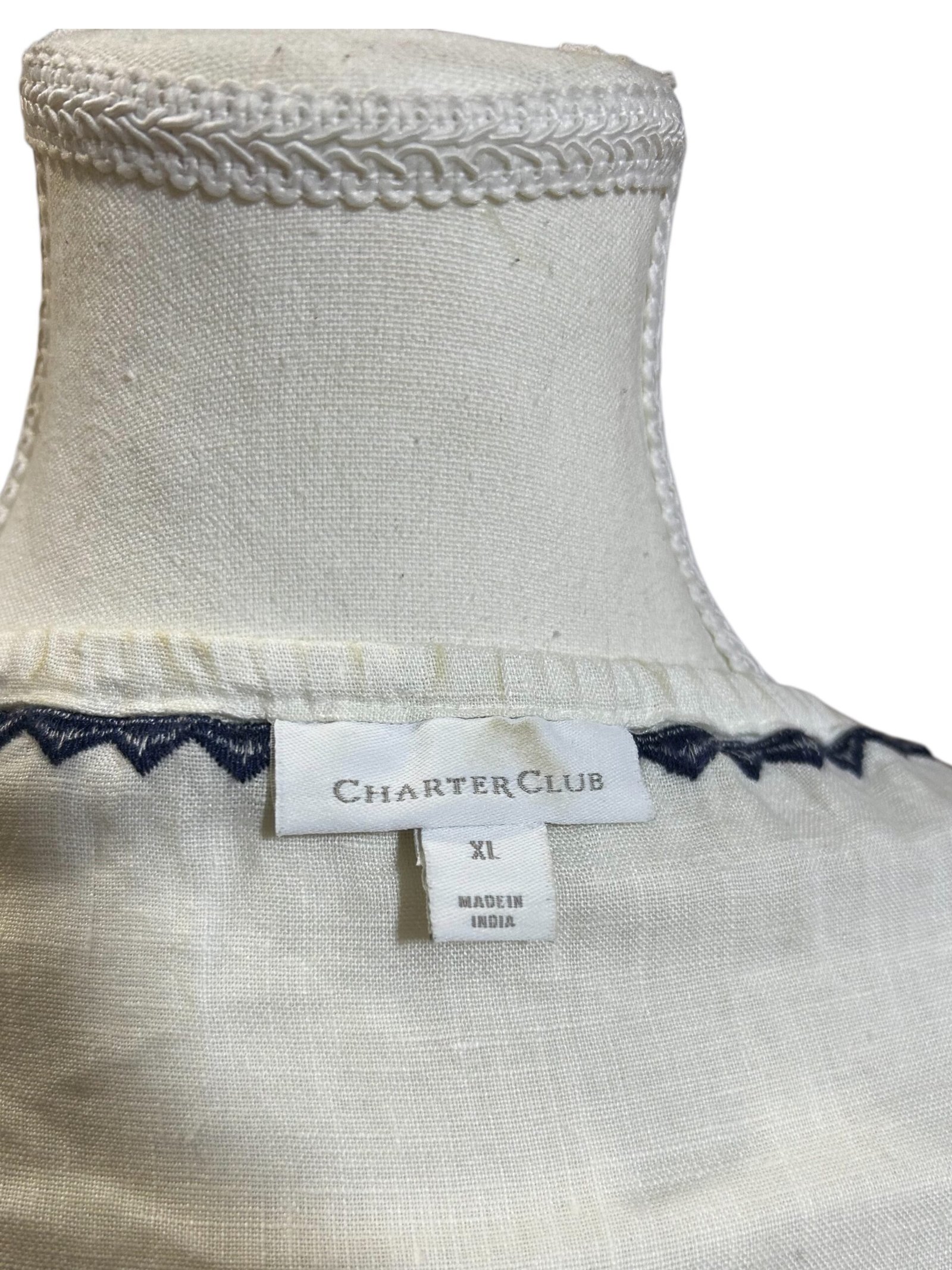 Blusa Bordada Floral CHARTER CLUB - Imagen 3