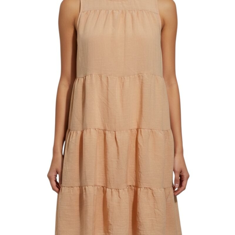 Vestido Peach Linen FALLS CREEK