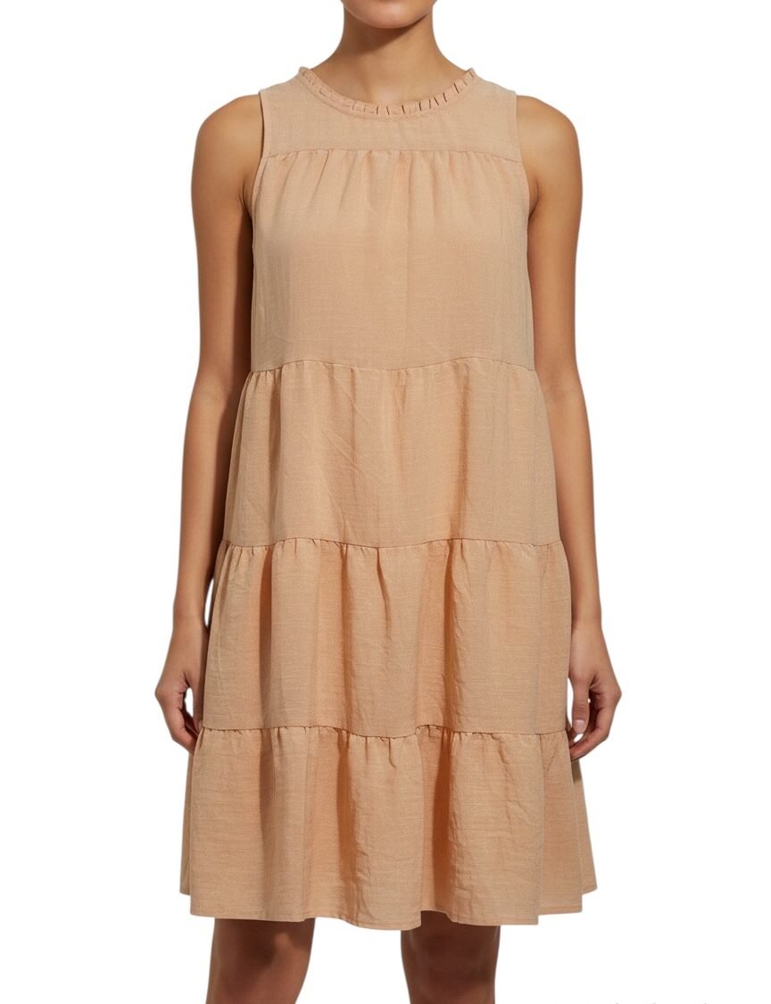 Vestido Peach Linen FALLS CREEK