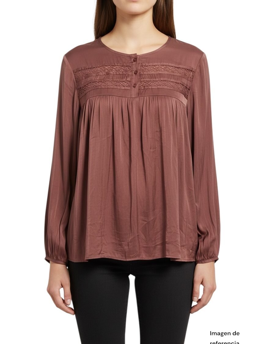 Blusa Fluidal Terracota LC LAUREN CONRAD