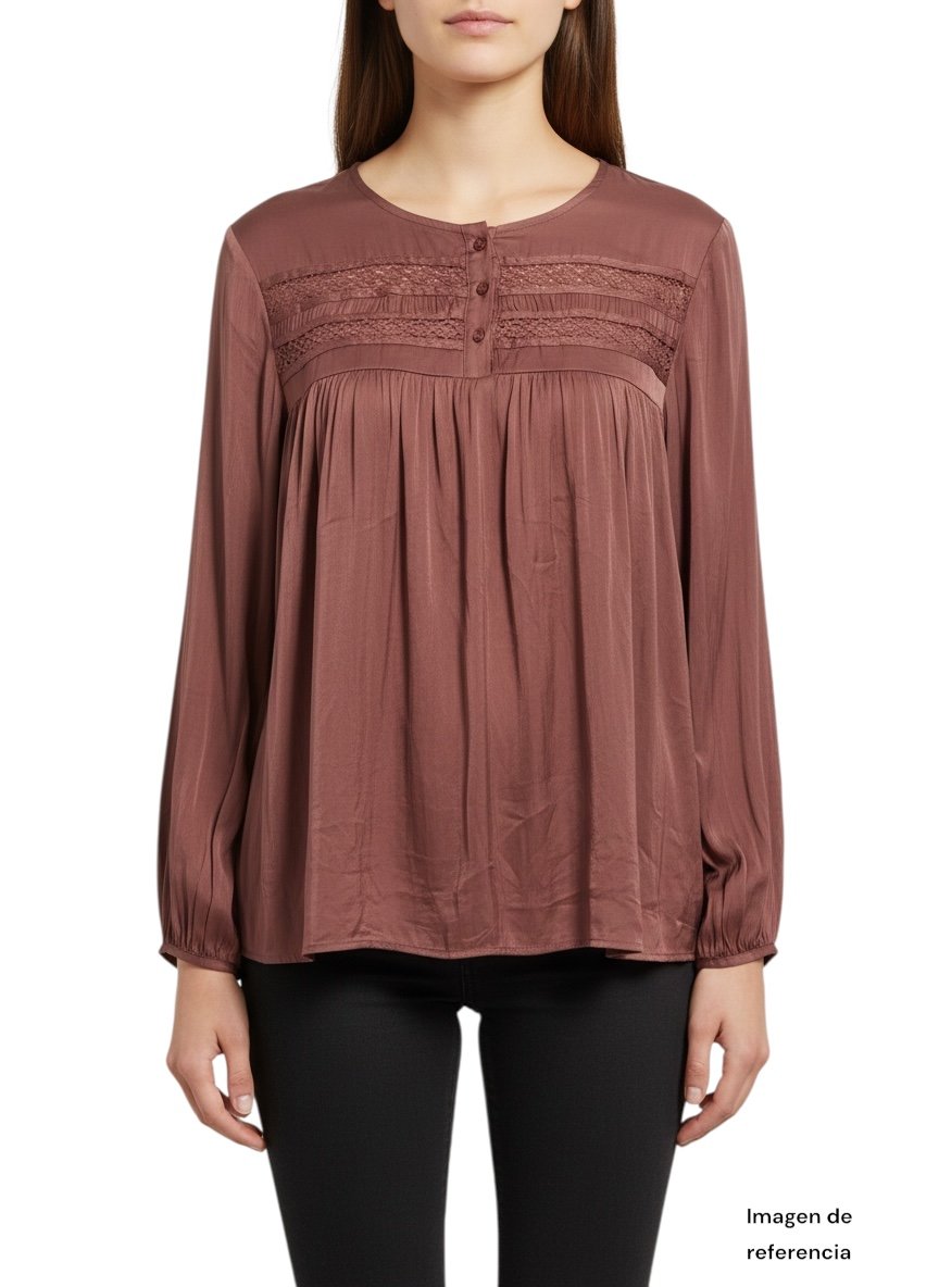 Blusa Fluidal Terracota LC LAUREN CONRAD