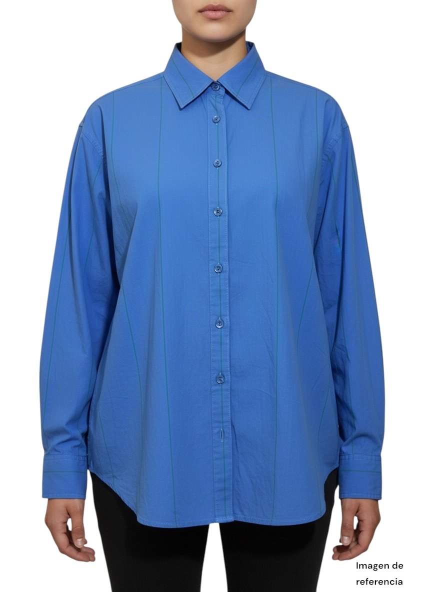 Camisa Clásica Azul VINTAGE HAVANA