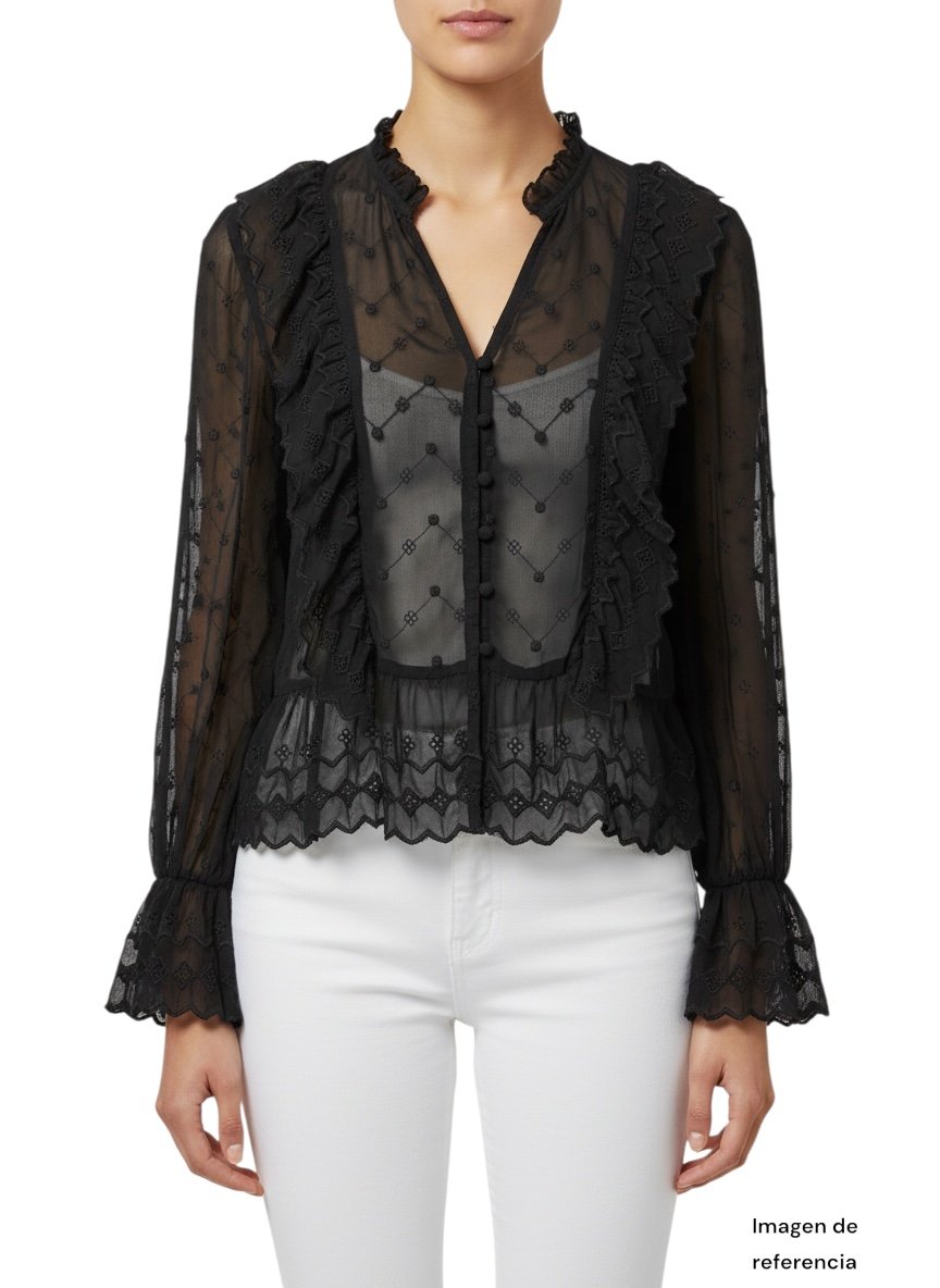 Blusa Transparente Elegante H&M
