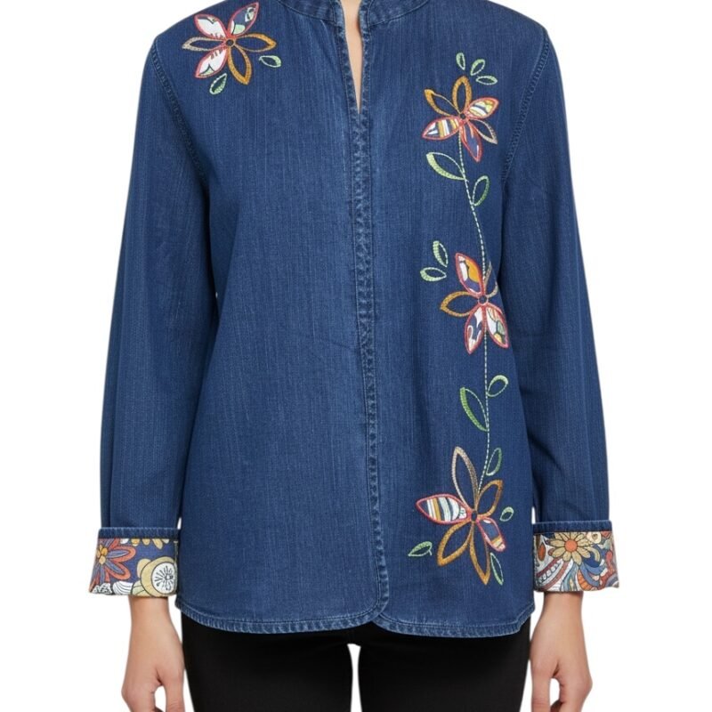 Blusa Bordada Floral ALFRED DUNNER