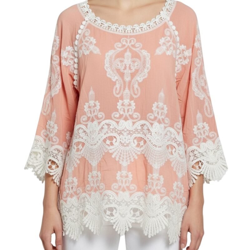 Blusa Bordada Coral SEA & NINA
