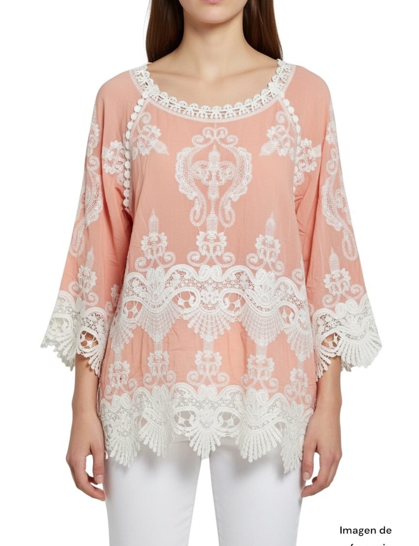 Blusa Bordada Coral SEA & NINA