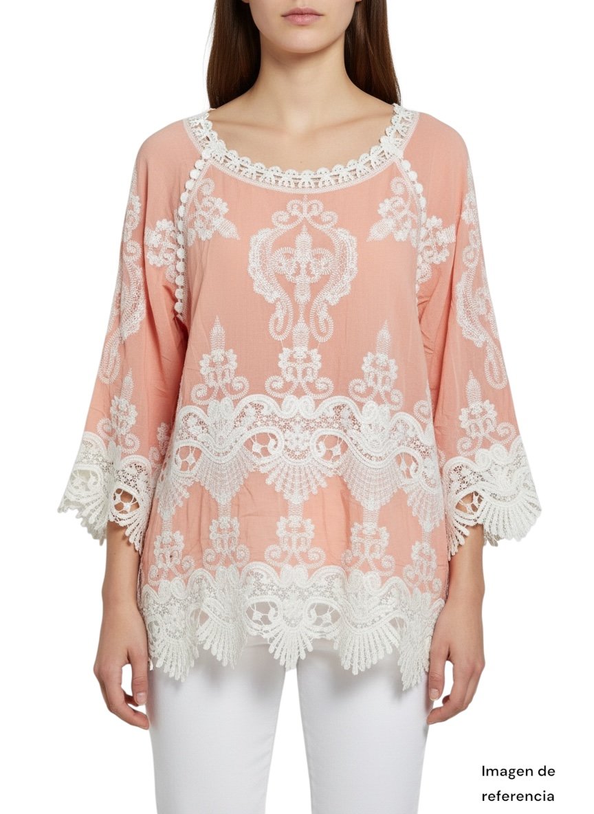 Blusa Bordada Coral SEA & NINA