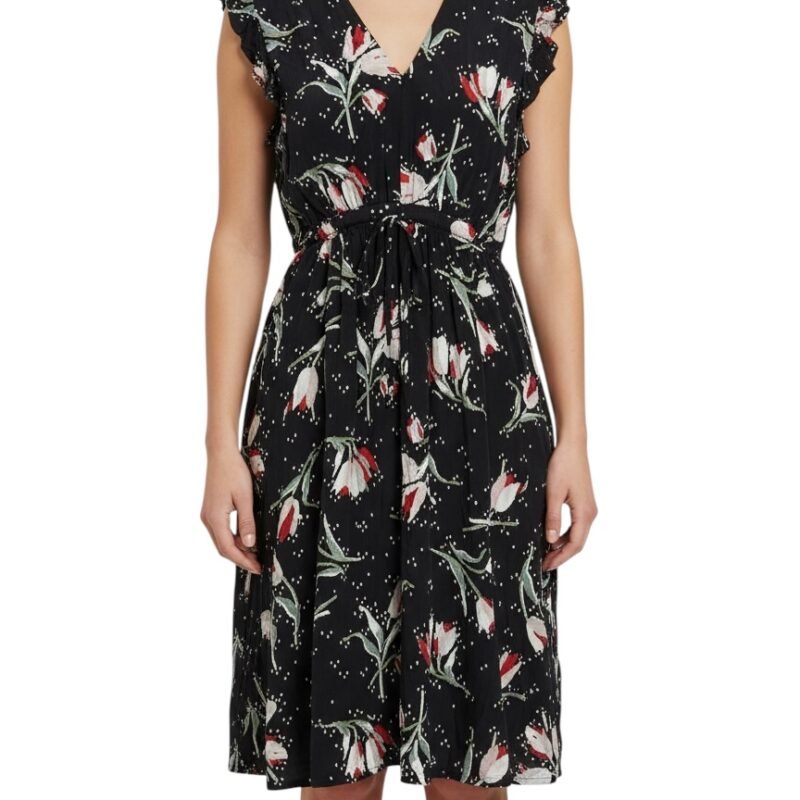 Vestido Floral Negro REBECCA TAYLOR