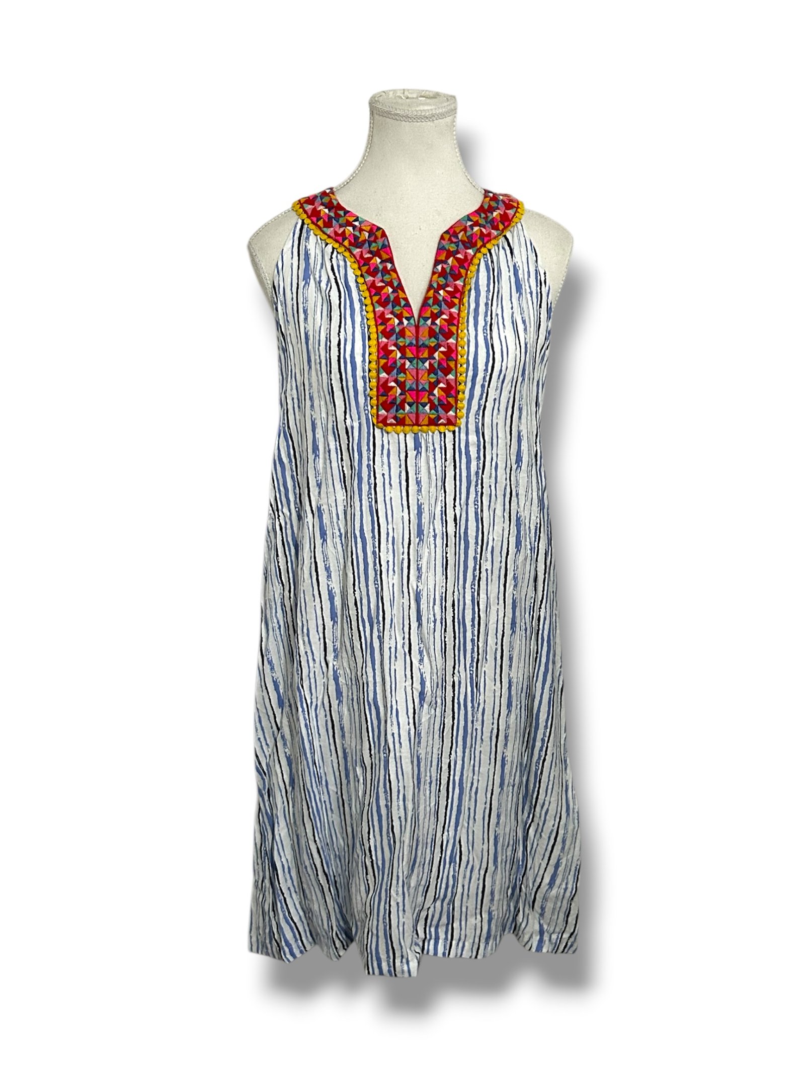 Vestido Rayas Azul THML - Imagen 2