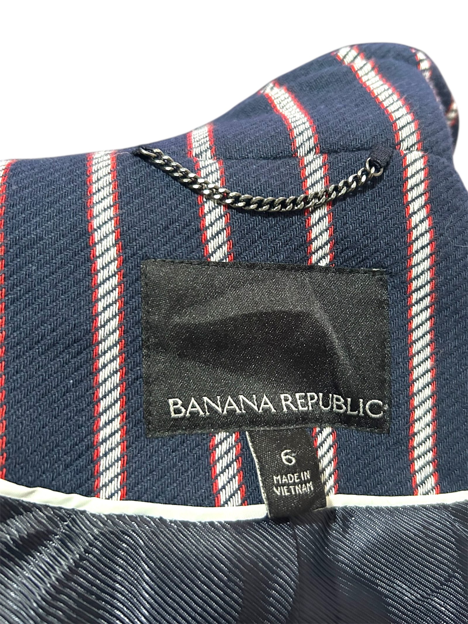 Blazer Azul Marino BANANA REPUBLIC - Imagen 4