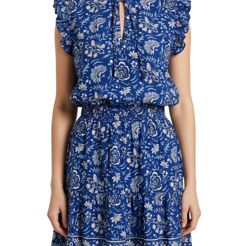 Vestido azul floral VINEYARD VINES