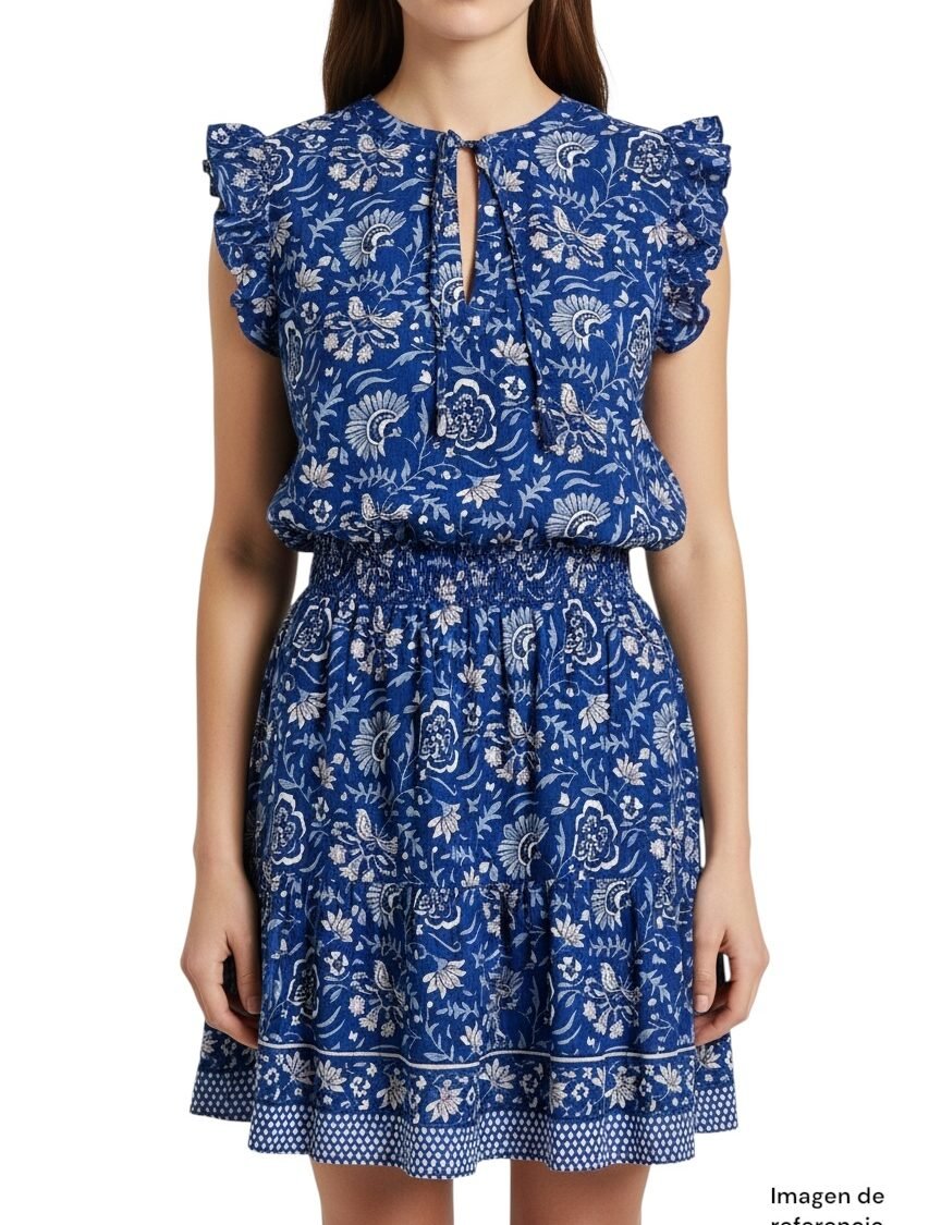 Vestido azul floral VINEYARD VINES
