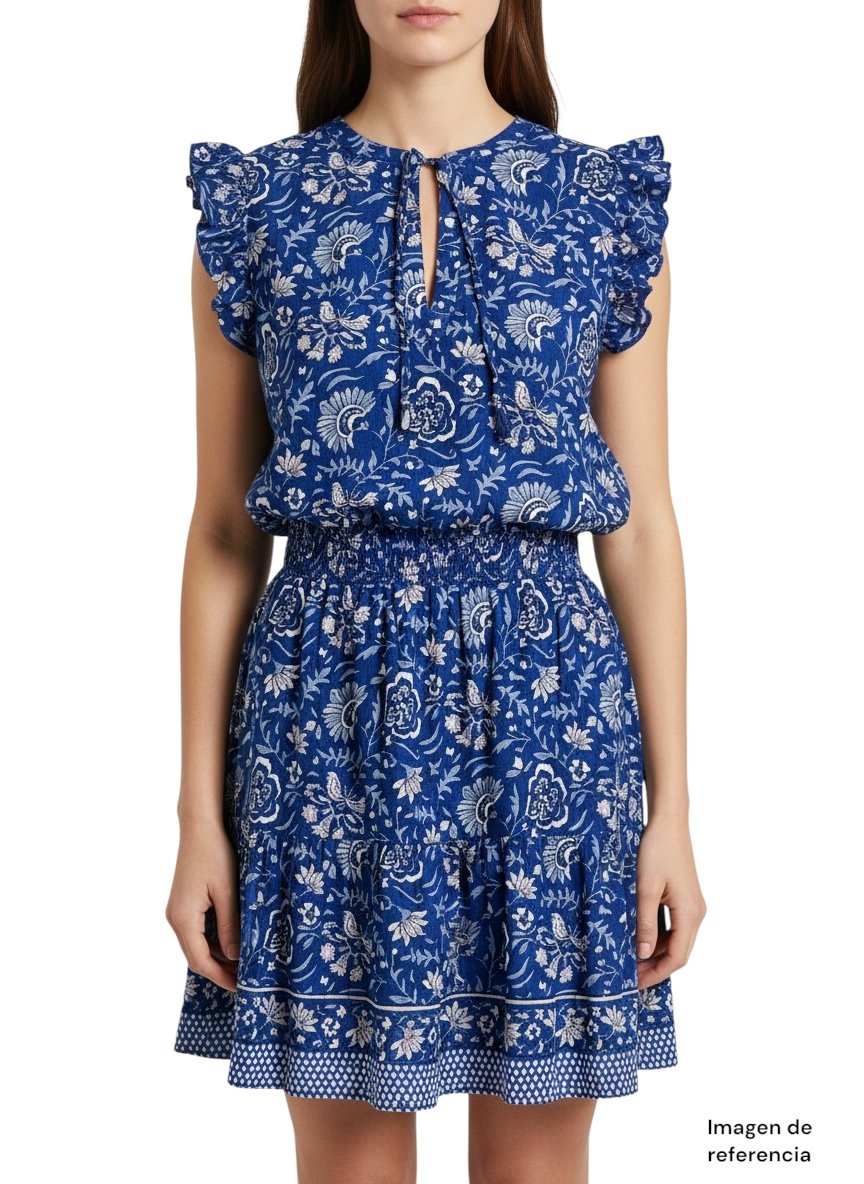 Vestido azul floral VINEYARD VINES