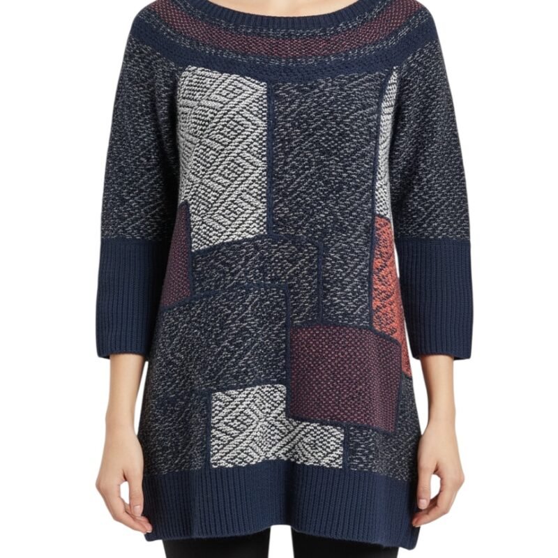 Suéter tejido patchwork FREE PEOPLE