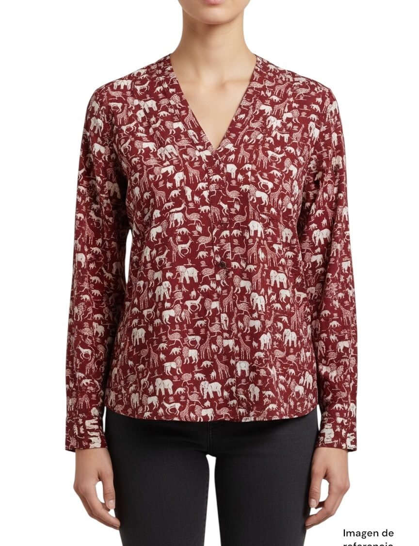 Blusa roja con animales MAEVE