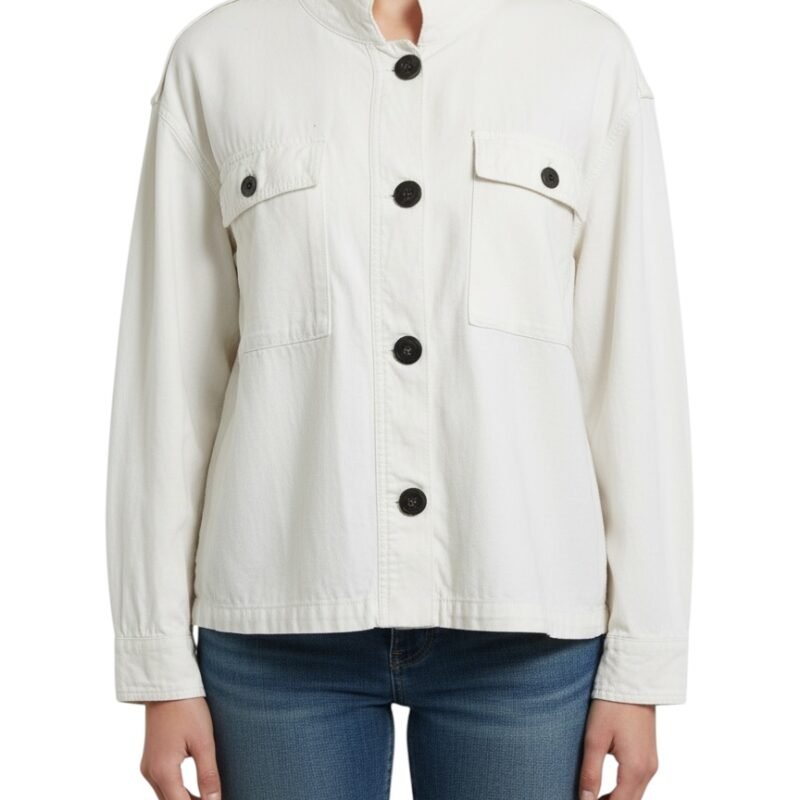 Chaqueta ligera blanca TIME AND TRU