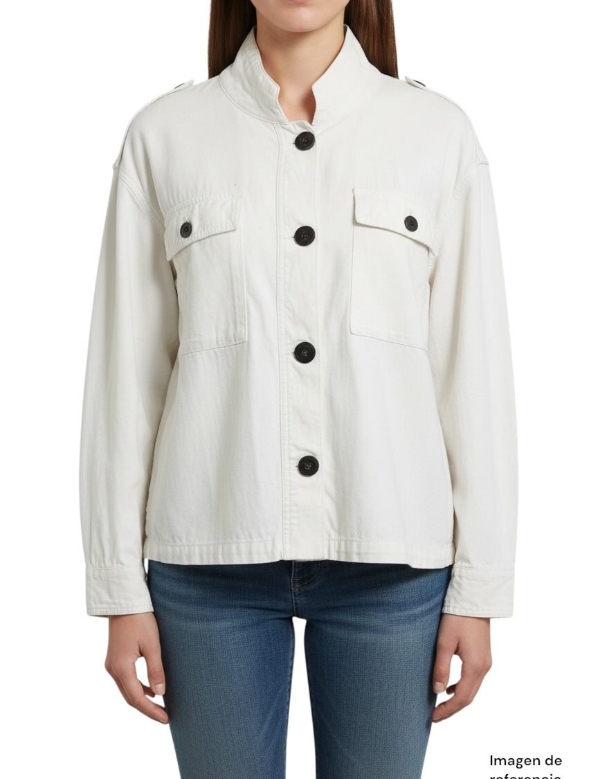 Chaqueta ligera blanca TIME AND TRU