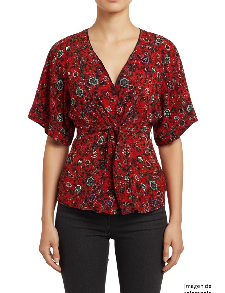 Blusa Floral Cruzada MAEVE