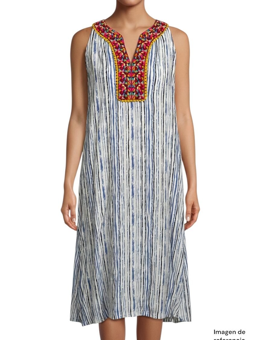 Vestido Rayas Azul THML