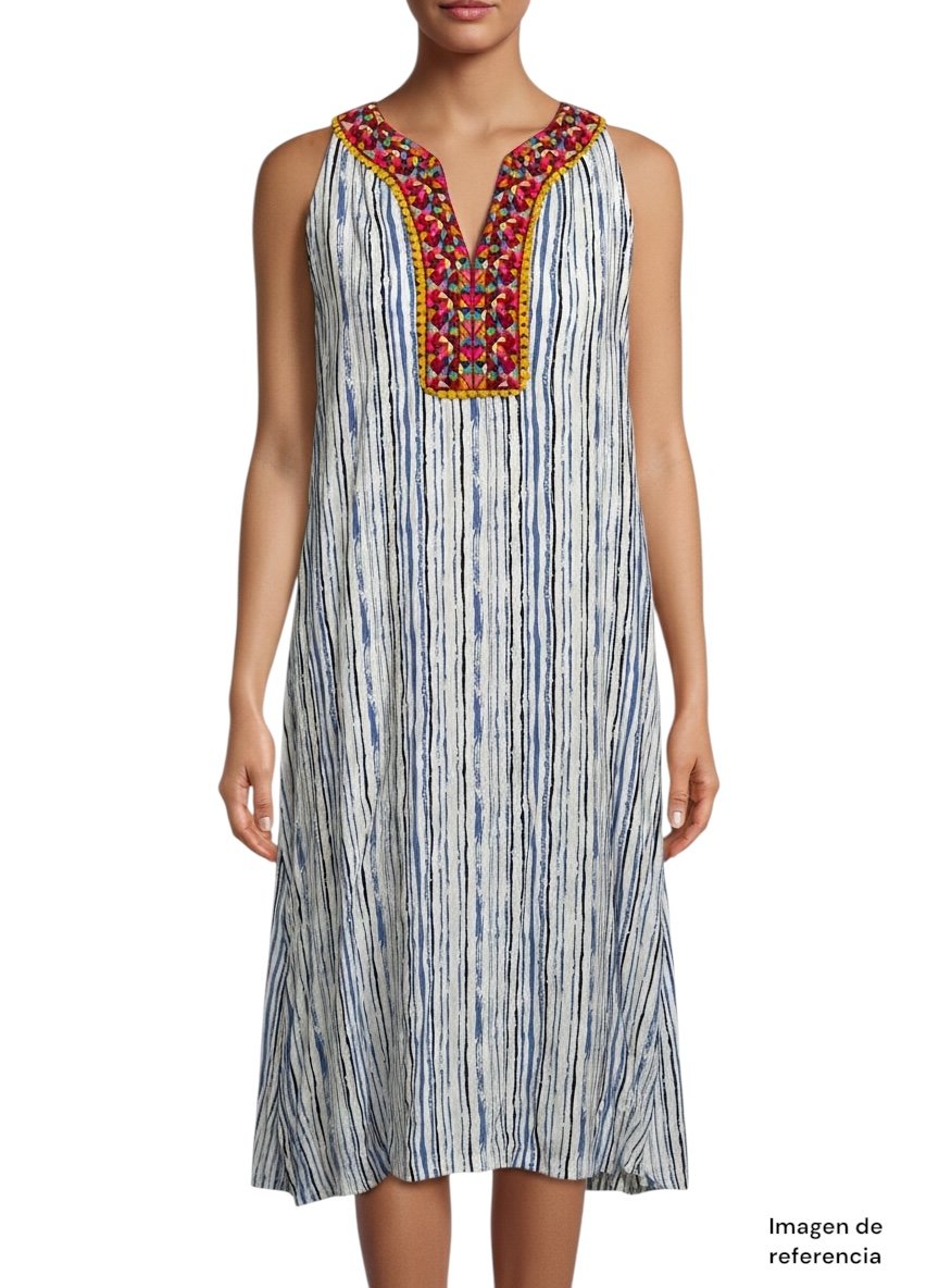 Vestido Rayas Azul THML
