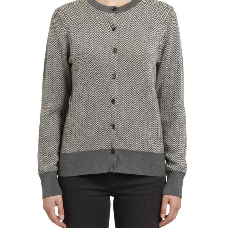Cárdigan Chevron Gris J.CREW