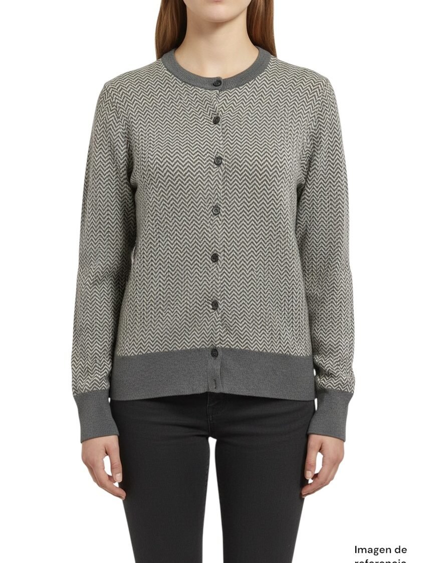 Cárdigan Chevron Gris J.CREW