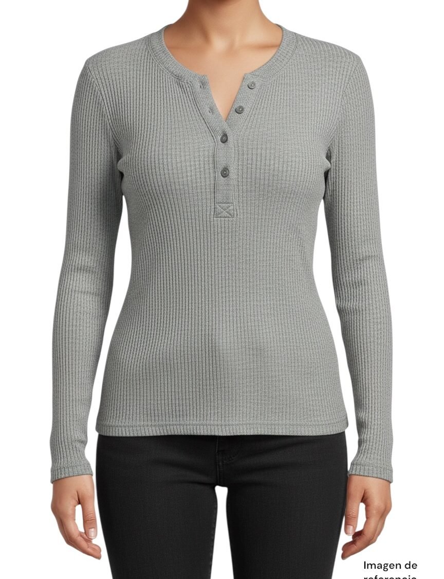 Blusa Henley Rib Knit AERIE