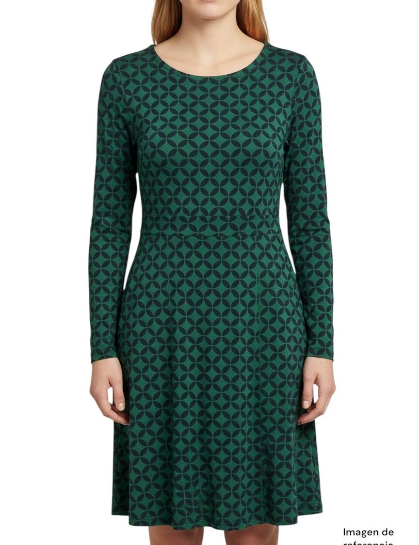 Vestido Estampado Geométrico BODEN