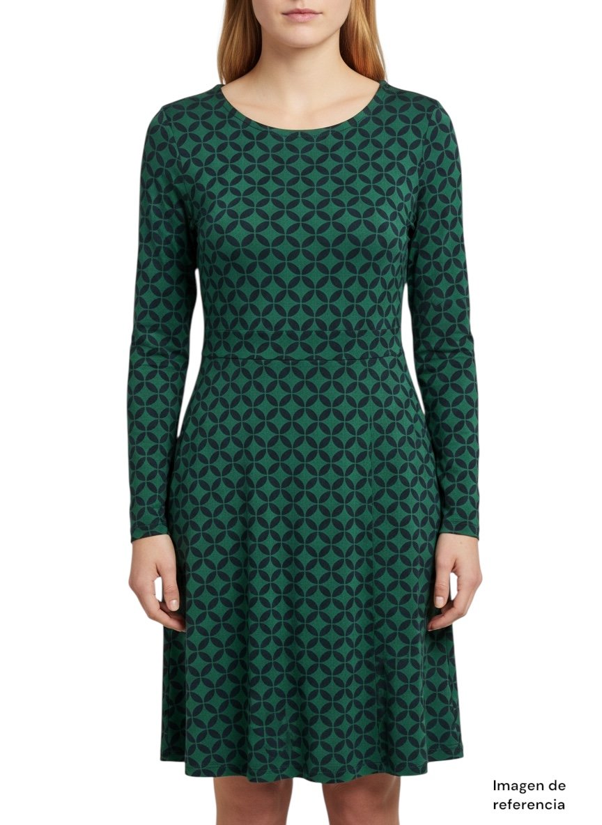Vestido Estampado Geométrico BODEN