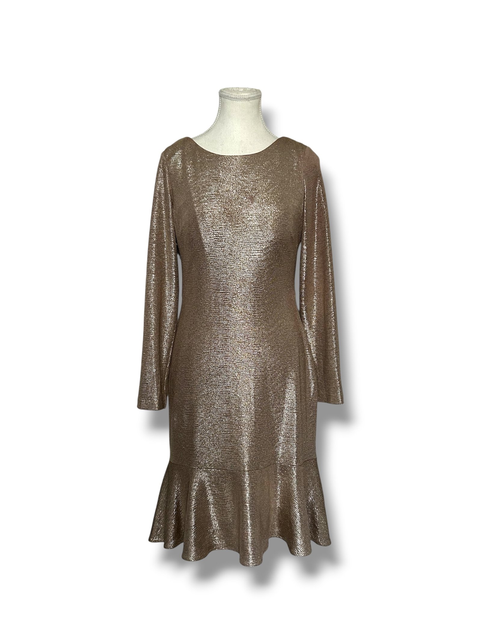 Vestido Dorado Elegante NIGHTWAY - Imagen 2