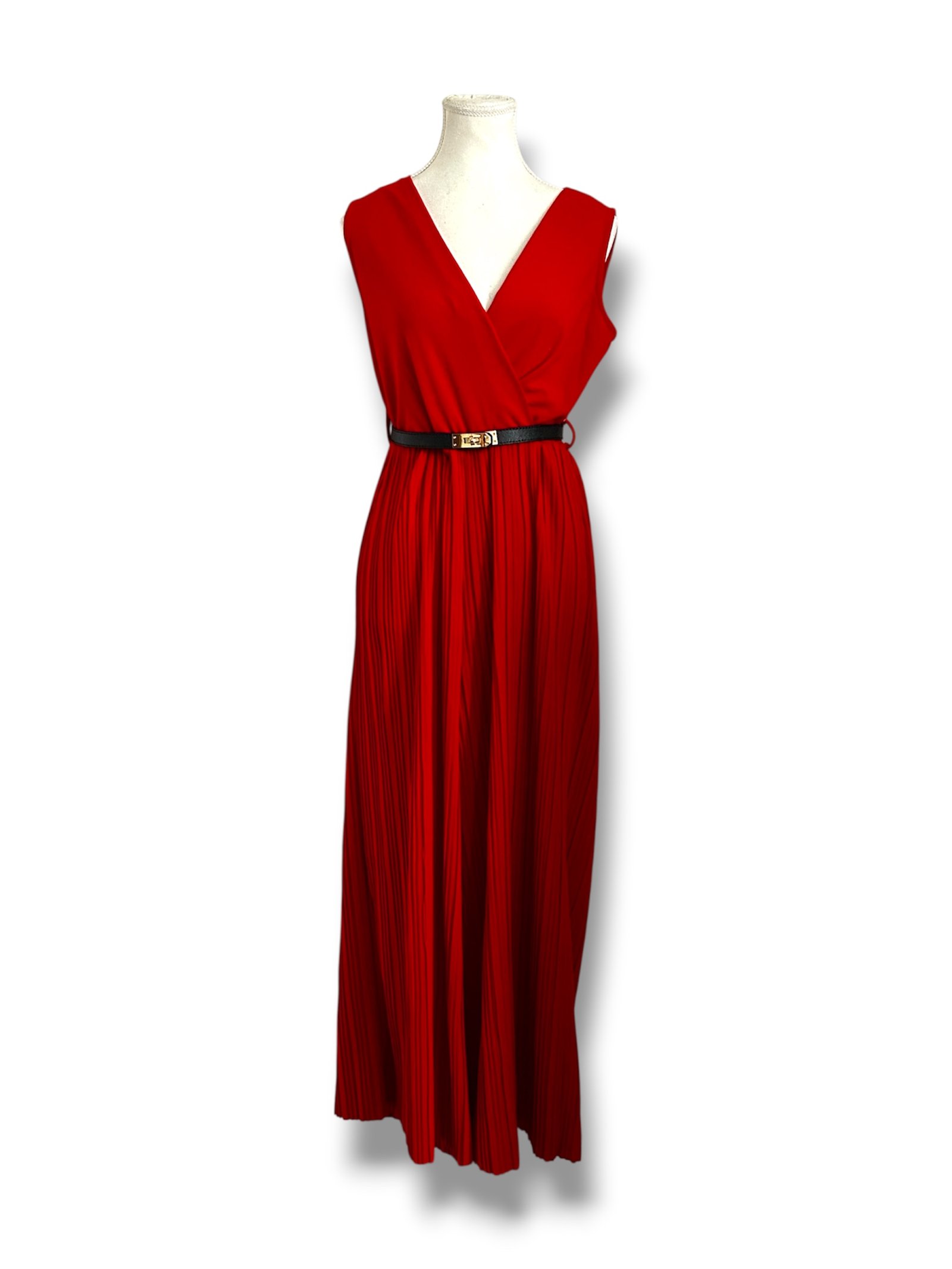 Enterizo Rojo Plisado BOLD & CHIC - Imagen 2