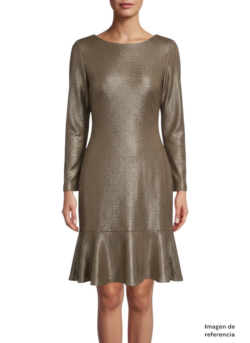 Vestido Dorado Elegante NIGHTWAY