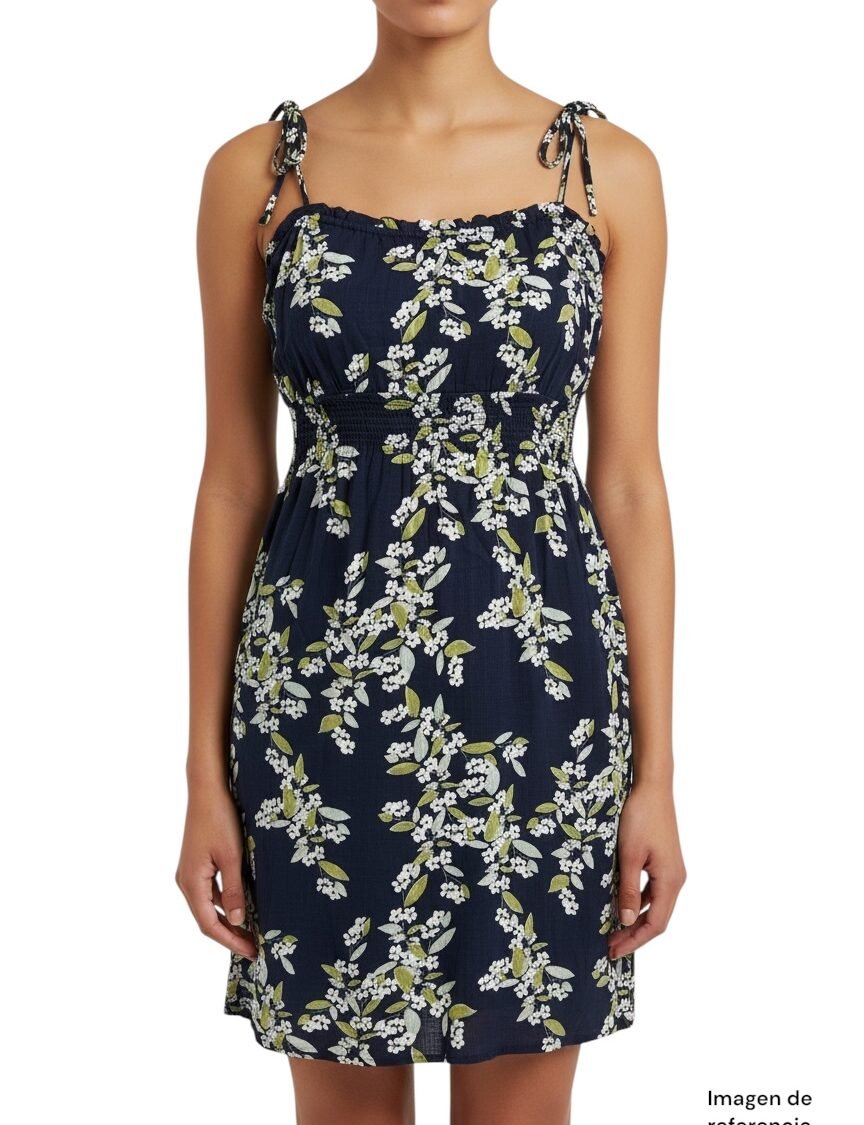 Vestido Floral Azul Marino OLD NAVY