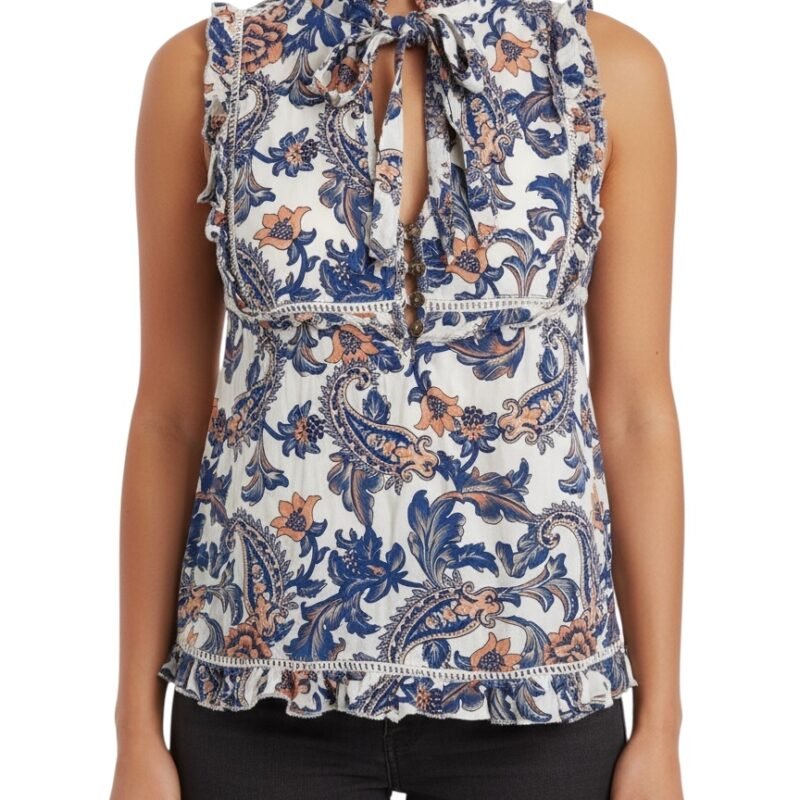 Blusa Floral con Volantes
