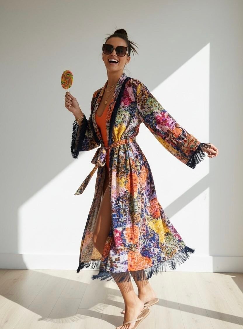 Fringe Poncho KIRSTIN LAMB X ANTHROPOLOGIE