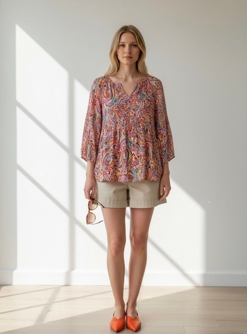Blusa Boho Multicolor FLORAL & IVY