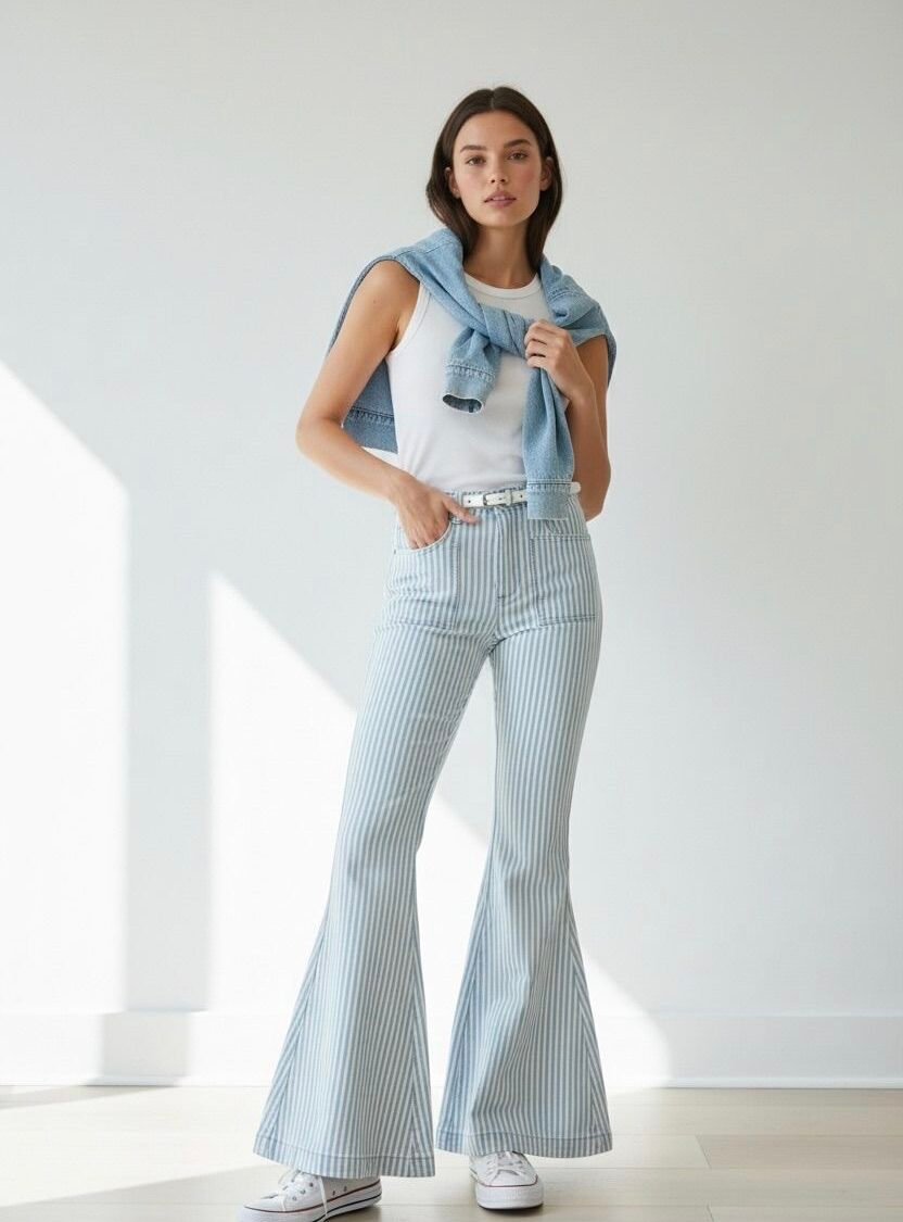 Pantalón Flare Rayado BLANK PAIGE