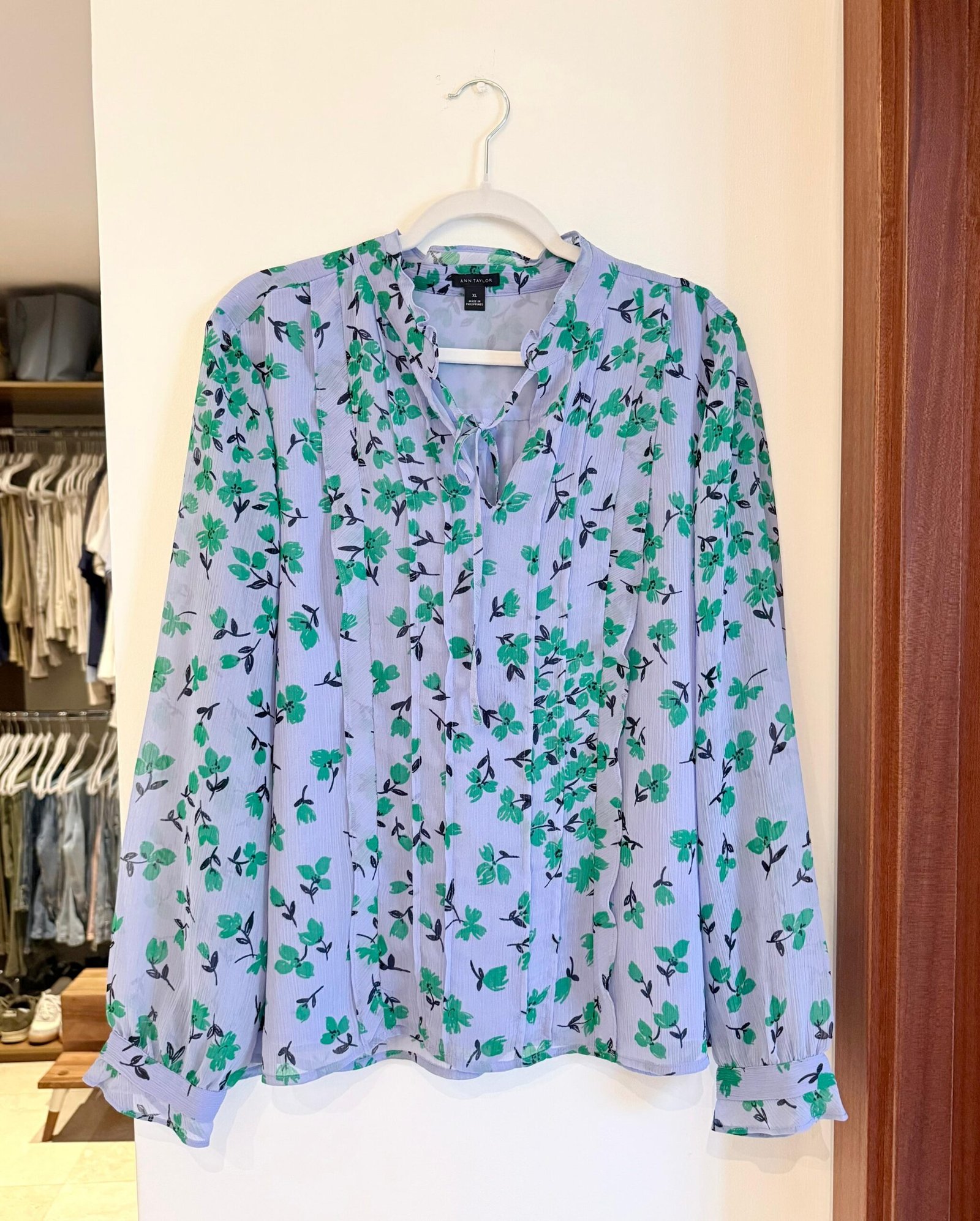 Blusa Floral Elegante ANN TAYLOR - Imagen 2