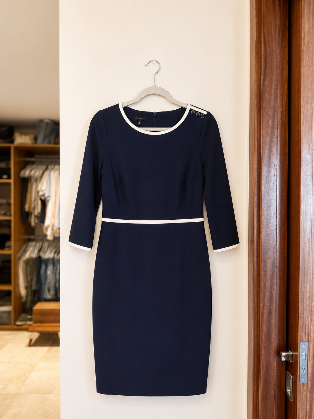 Vestido Azul Clásico TALBOTS - Imagen 2