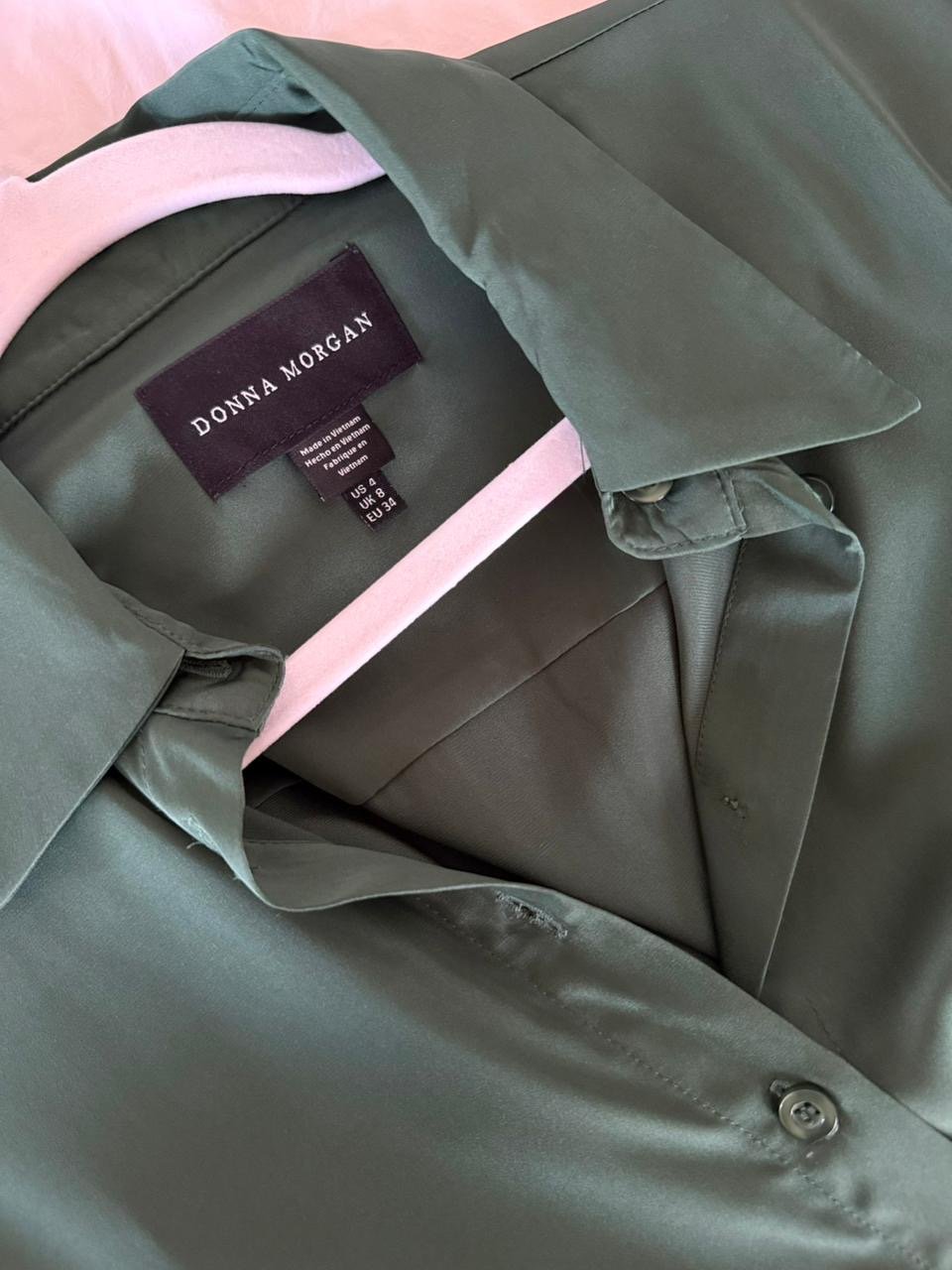 Vestido verde elegante DONNA MORGAN - Imagen 4