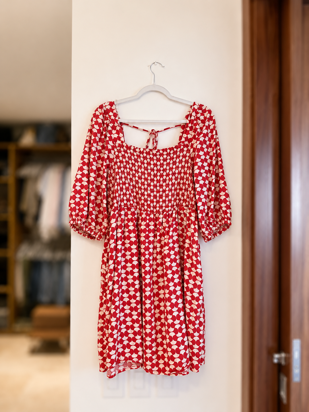 Vestido Estampado Rojo AVA & VIV - Imagen 2