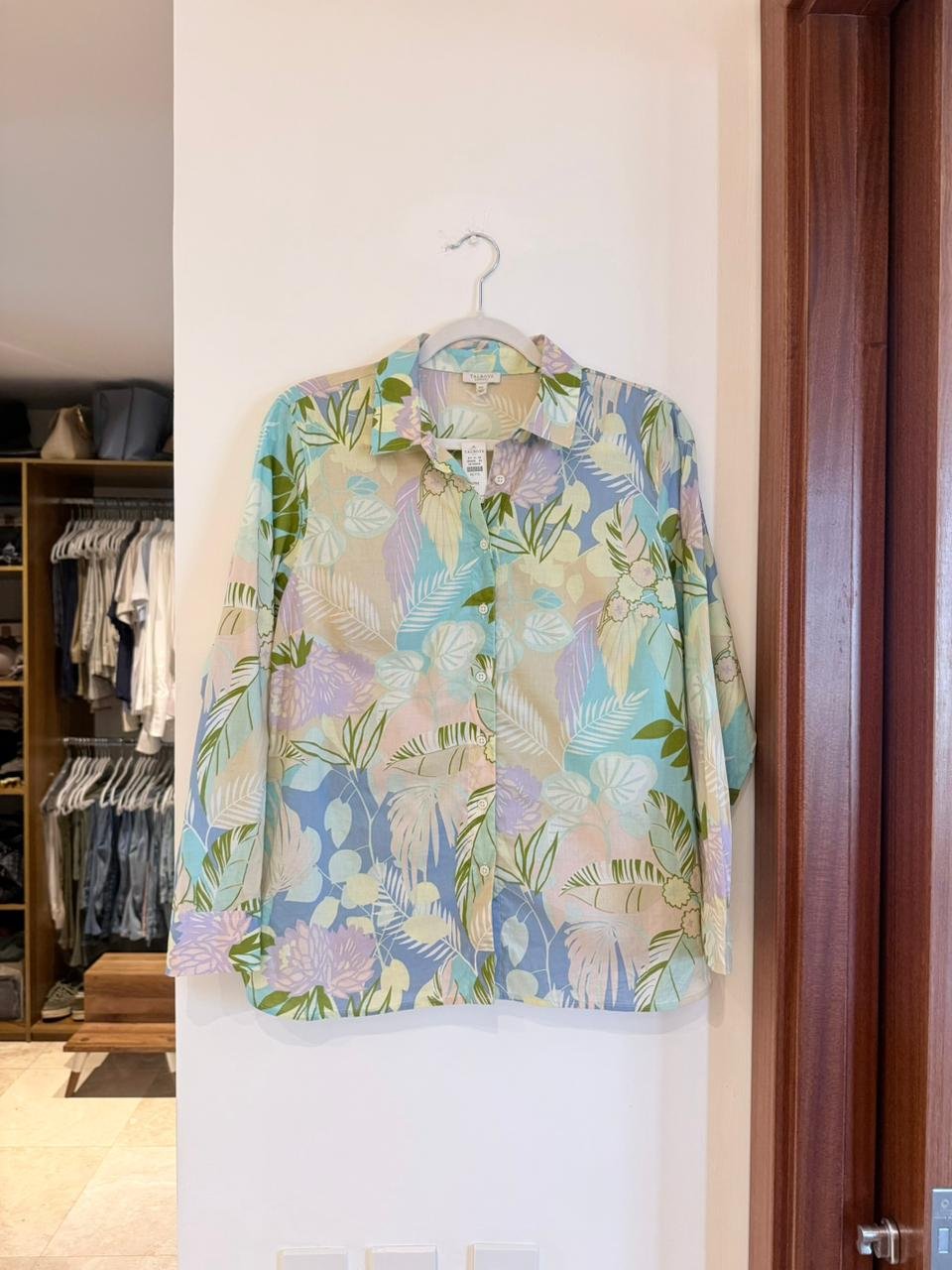 Blusa Tropical Estampada TALBOTS PETITE - Imagen 2