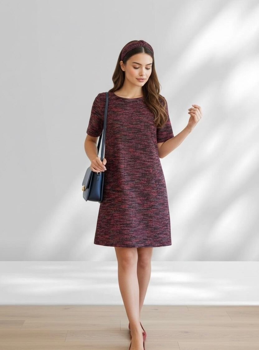 Vestido Texturizado Multicolor LOFT