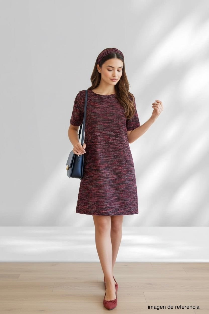 Vestido Texturizado Multicolor LOFT
