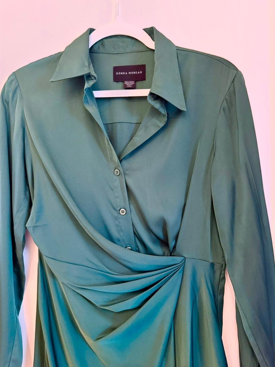 Vestido verde elegante DONNA MORGAN - Imagen 3
