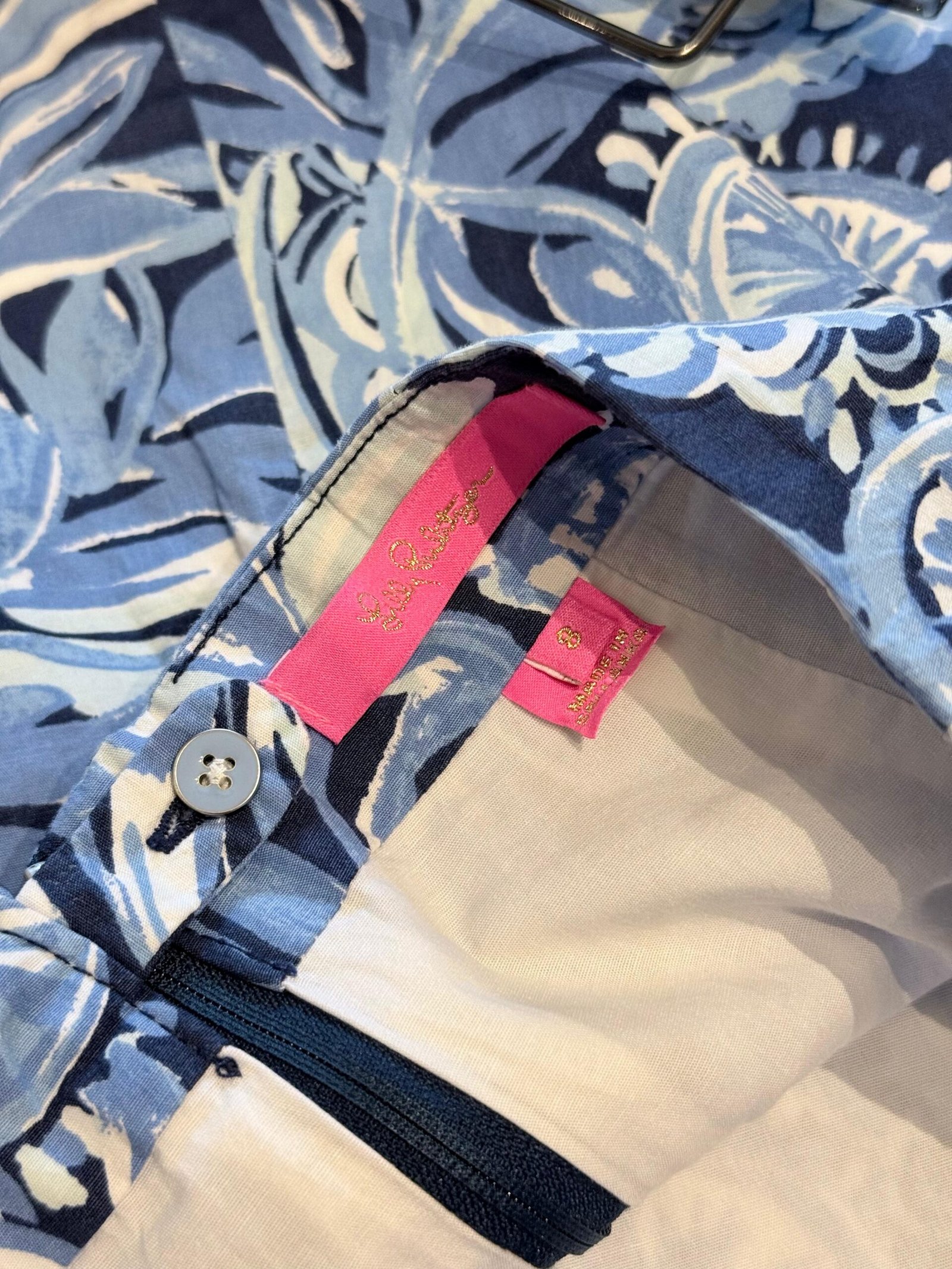 Falda Estampada Azul y Blanca LILLY PULITZER - Imagen 4