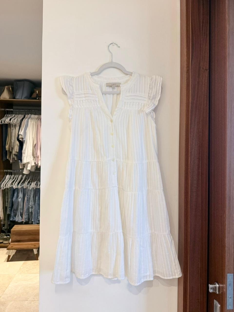 Vestido Blanco Boho LOFT - Imagen 2