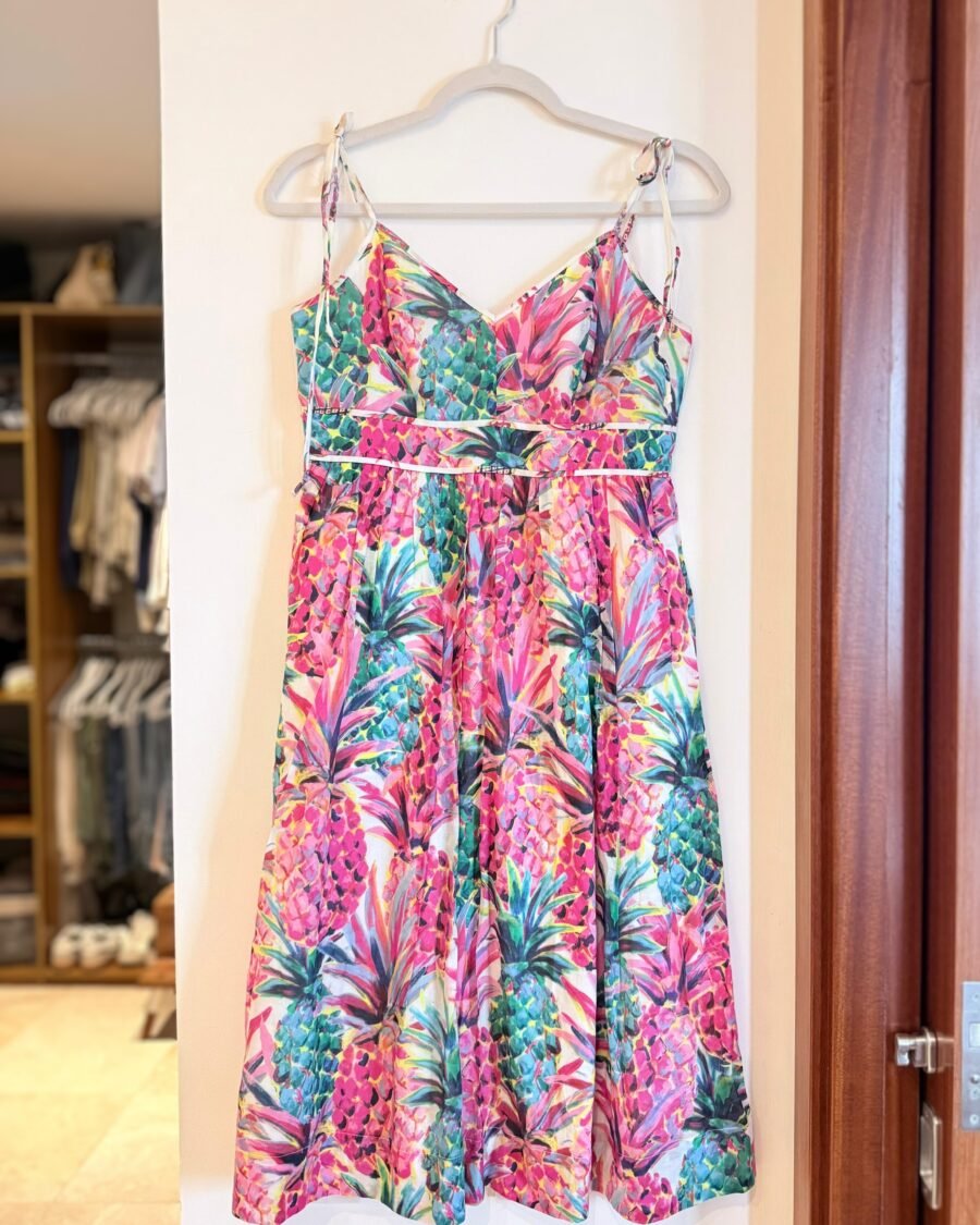 Vestido midi tropical  J.CREW
